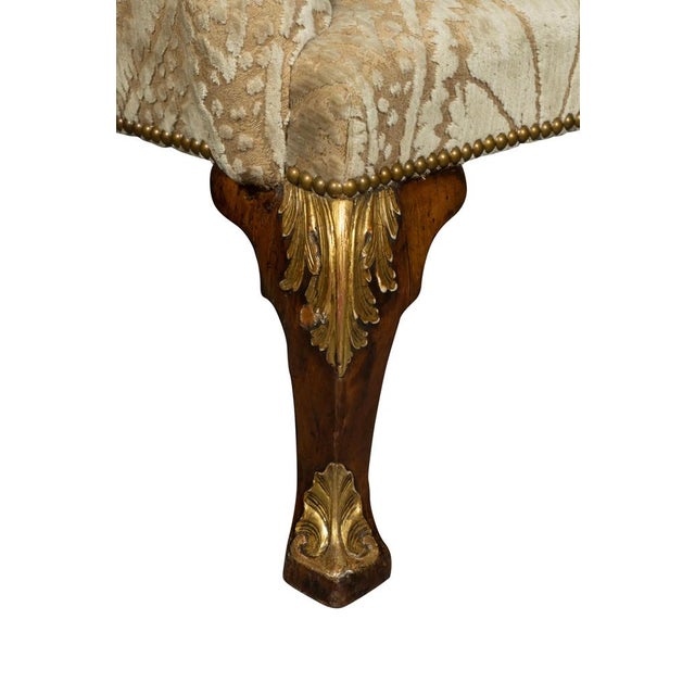 Tan George I Walnut and Parcel Gilt Armchair For Sale - Image 8 of 14