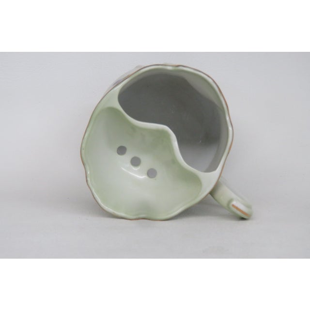 Mid 20th Century Brandenburg Floral Purple and Green Shaving Mug Cup 4558b For Sale In Miami - Image 6 of 11