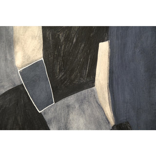 Original Framed Abstract Painting in Antique Frame For Sale - Image 11 of 13