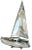 Tiffany and Co. 1980s Miniature Sterling Sailboat Sculpture – Handcrafted 925 Silver For Sale - Image 4 of 8