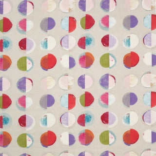 Jane Churchill Olinda J858f-01 Pink and Multicolor Fabric Display Panel- 2.5 Yards For Sale