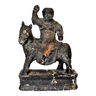 18th Century Warrior Statue For Sale