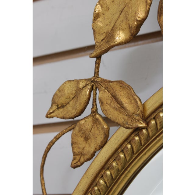 Carvers Guild Oval Giltwood Wall Mirror For Sale - Image 11 of 13