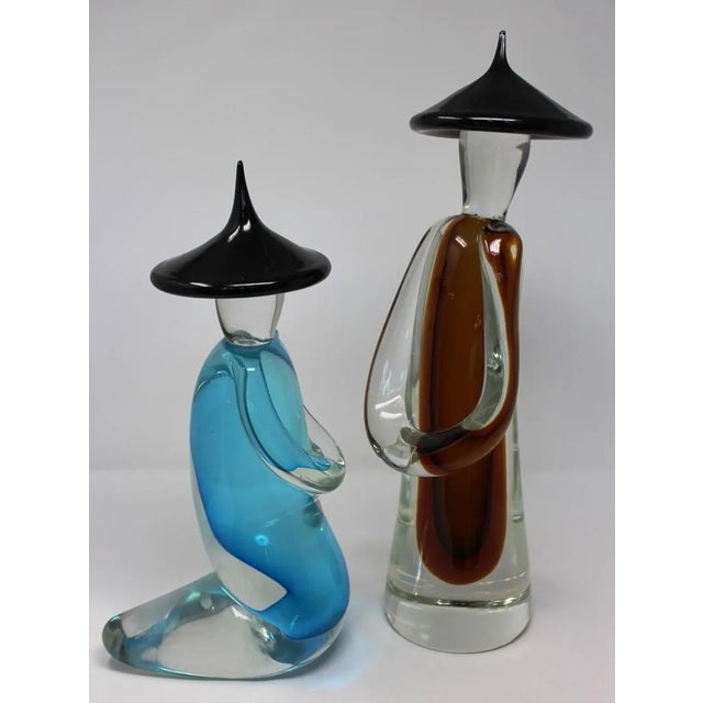 Contemporary Wave Murano Glass - Giant Chinese Figures For Sale - Image 3 of 6