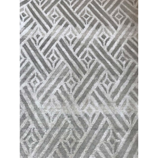 Large Contemporary Geometric Knotted Lambswool Rug by Doris Leslie Blau Size: 16'10" × 22'5" (513 × 683 cm) This...