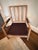 Velvet Spindle Arm Chair For Sale - Image 4 of 6