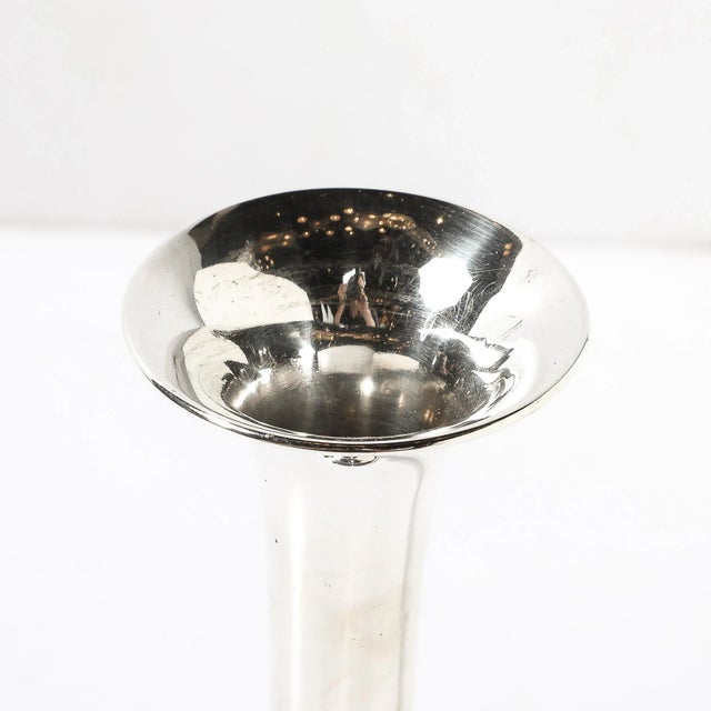 Art Deco Sterling Trumpet Vase by S.Kirk and Son for Winged Foot Golf Club For Sale - Image 10 of 11