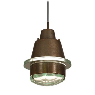 Faceted Glass Pendant Light from Stilnovo, 1960 For Sale