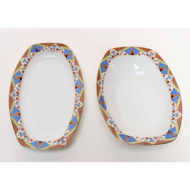 1930s Set of Five Art Deco Bohemian Czechoslavakia Porcelain Serving Pieces by Mepoco For Sale - Image 5 of 18