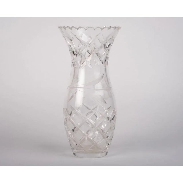 Mid-Century Danish Crystal Vase, 1960s For Sale - Image 4 of 9