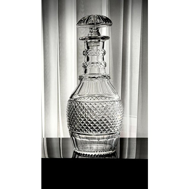Vintage French Cut Crystal Magnum Decanter, 1930 For Sale - Image 10 of 18