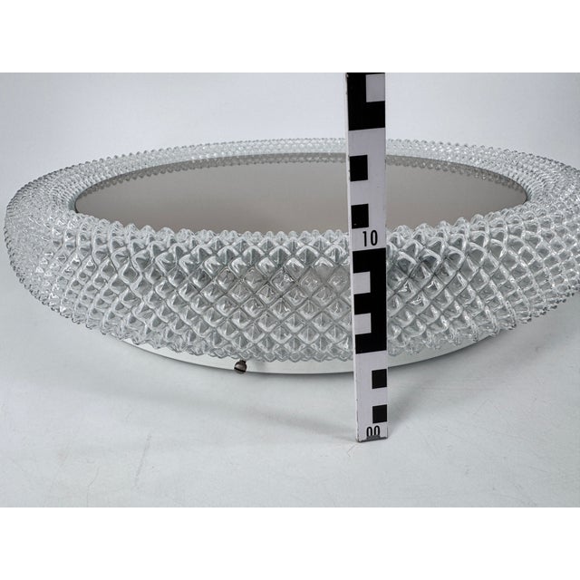 Illuminated Wall Mirror in Crystal Glass from Glashütte Limburg, Germany, 1960s For Sale - Image 12 of 16