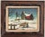 Vintage Winter Farm Landscape Oil by H. Hargrove For Sale - Image 9 of 9