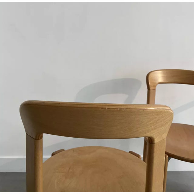 Wood Set of Chairs by Bruno Rey for Kusch & Co., 1970s For Sale - Image 7 of 12