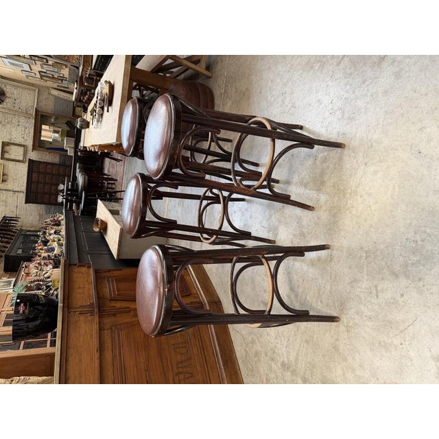 Bar Stools, 1960s, Set of 4 For Sale - Image 4 of 10