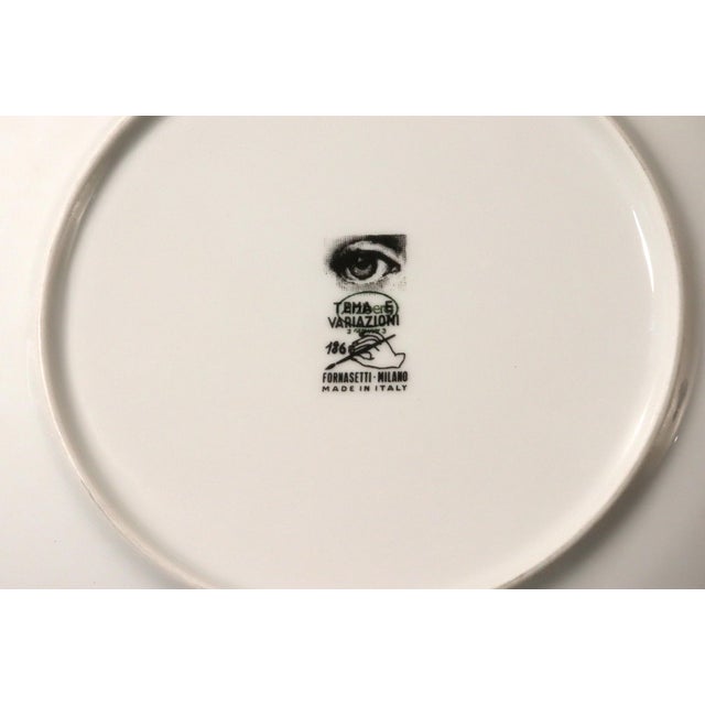 Fornasetti Porcelain Themes & Variation Plate, Number 186 For Sale In Philadelphia - Image 6 of 8