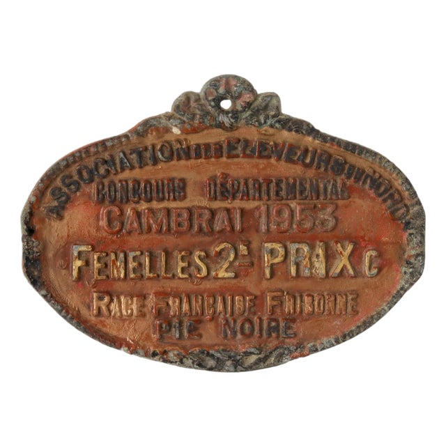 1953 French Agricultural Trophy For Sale