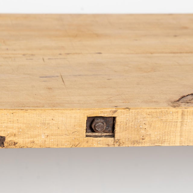 Early 20th Century Rustic Hardwood Console Table For Sale - Image 10 of 13