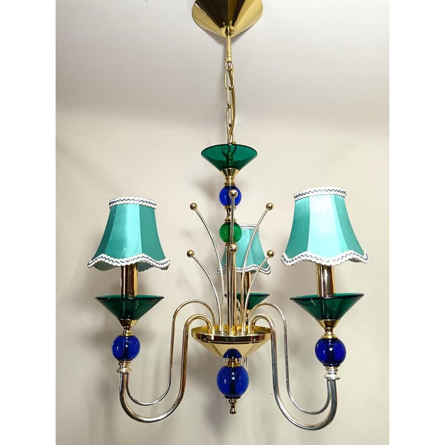 Vintage Chandelier in Murano Glass from Seguso, 1980s For Sale - Image 4 of 16