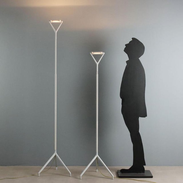Pair of 'Lola D15' floor lamps by Luceplan, designed by Alberto Meda and Paolo Rizzato in 1987. These elegant design...