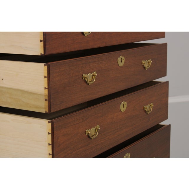 2010s Bench Made 2 Piece Black Walnut Highboy For Sale - Image 5 of 18