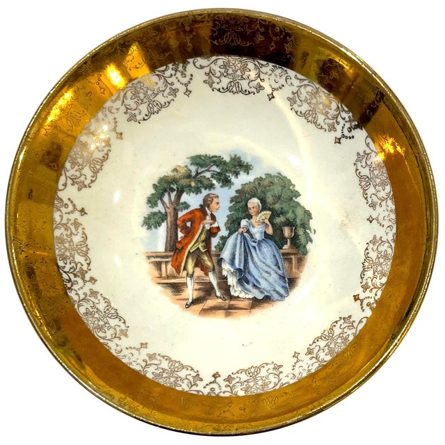 SABIN Mid 20th Century 22 Carat Crest-O-Gold Sauce Bowls by Sabin - Set of 7 For Sale - Image 4 of 11
