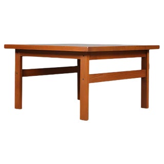 Solid Teak Coffee Table by Niels Bach, 1970s For Sale
