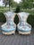 Wood 1970 Louis XVI White Beech Turquoise Lounge Chairs-Pair For Sale - Image 7 of 12