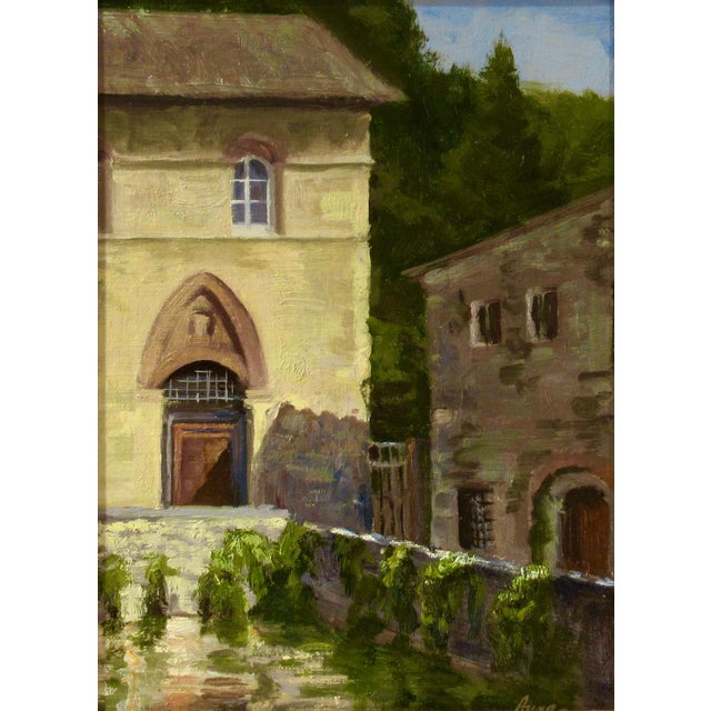 This artwork titled "Corner Pond" 2009, is an oil painting on canvas board by American artist Annamarie (Anna) Nelson. It...