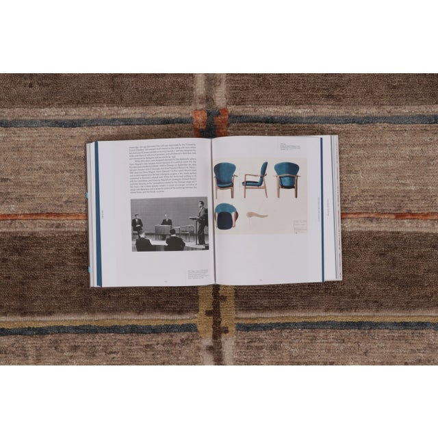 Contemporary Scandinavian Style Striped Geometric Wool Rug by Rug & Kilim For Sale - Image 9 of 10