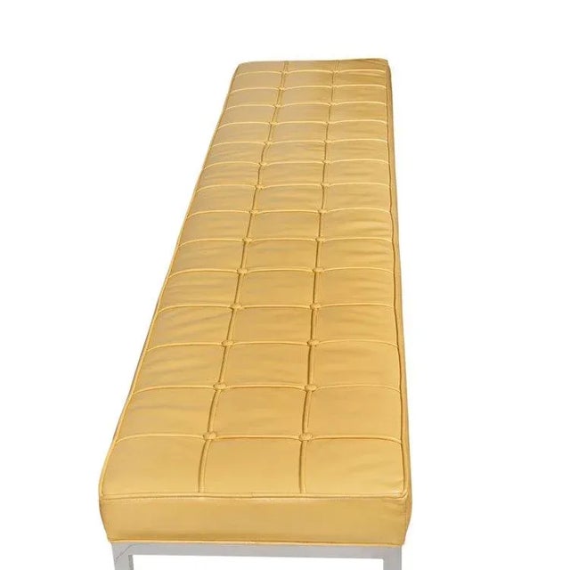 Mid-Century Modern Mid-Century Modern Brueton Industries Leather Bench For Sale - Image 3 of 6