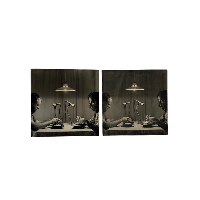 Contemporary Gerry Hunt (1927 - 2023), 'Transitive Relationships' Set of 2 Photographical Works Mounted on Wood Panels, Uk 1979, Framed For Sale - Image 3 of 6