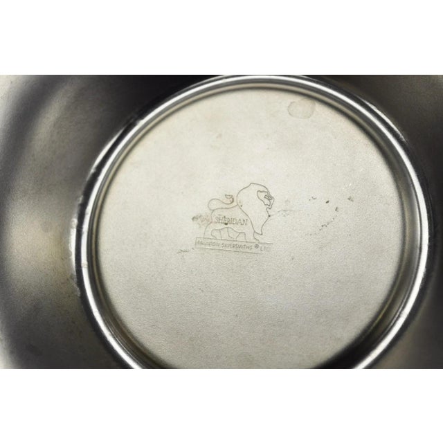 Vintage Sheridan Victorian Silver Plated Shrimp Cocktail Serving Platter Tray For Sale - Image 13 of 15