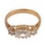Contemporary Vintage Gia 1.00 Carat Diamond 14k Yellow Gold East West Ring, Size 7 For Sale - Image 3 of 6