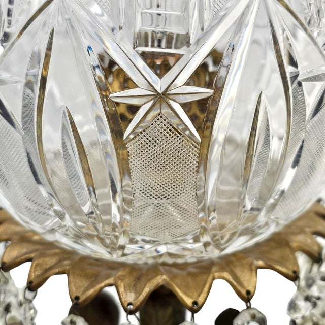 Loevsky & Loevsky Crystal Cherub Table Lamp in Gilt Bronze, 19.5", Hollywood Regency For Sale - Image 12 of 18