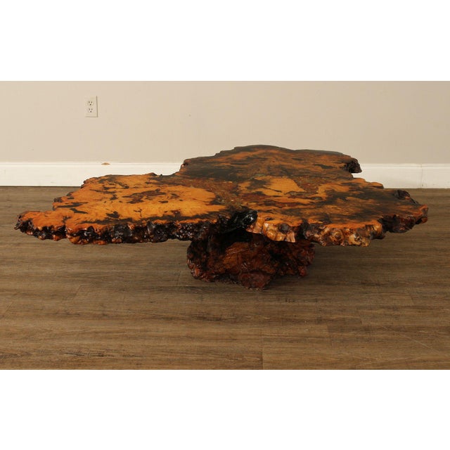 The Burlwood Co. Star Dust Redwood Burl Live Edge Coffee Table For Sale - Image 16 of 18