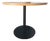 Round Pedestal Dining Table, Oak Laminate Top by West Coast Industries 'Disc Table' For Sale
