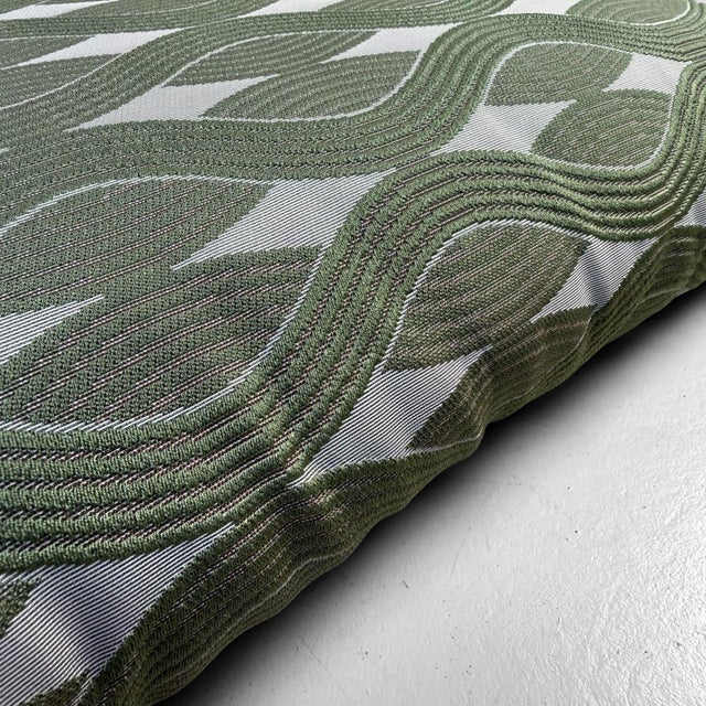 This vintage Japanese zabuton is a comfortable floor cushion for a tatami room, meditation corner, or use during a tea...