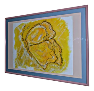 "Butterfly in Yellow" Original Drawing by German