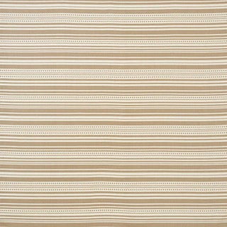 Schumacher X Studio Bon Stripedot Ii Fabric in Sand For Sale