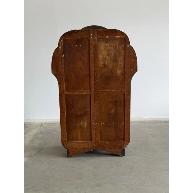 1950s Art Deco Walnut Armoire For Sale - Image 13 of 17