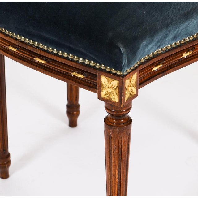 Vintage Louis XIV Revival Upholstered Back Dining Chairs, Set of 12 For Sale - Image 12 of 18