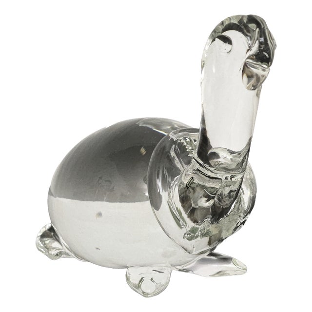 Mid-Century Murano Clear Glass Sculpture by Vincenzo Nason, Italy 1970 For Sale