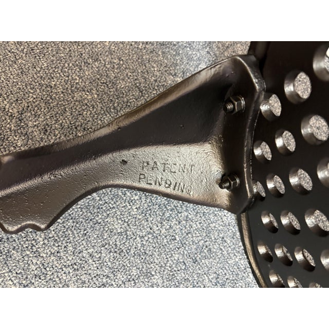 Vintage Set of 'Barrycraft' Style Cast Aluminum Outdoor Table and Two Chairs- 3 Pieces For Sale - Image 18 of 18