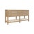 Contemporary Matthew Izzo Home Richmond Cerused Oak Four Drawer Console Table With Open Cane Shelf For Sale - Image 3 of 8
