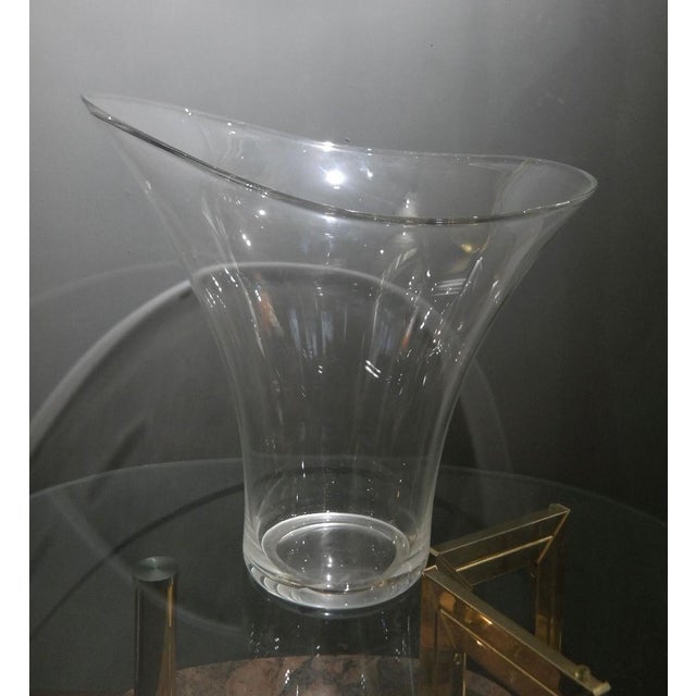 Large Decorative Glass Vase, 1990s For Sale - Image 9 of 15