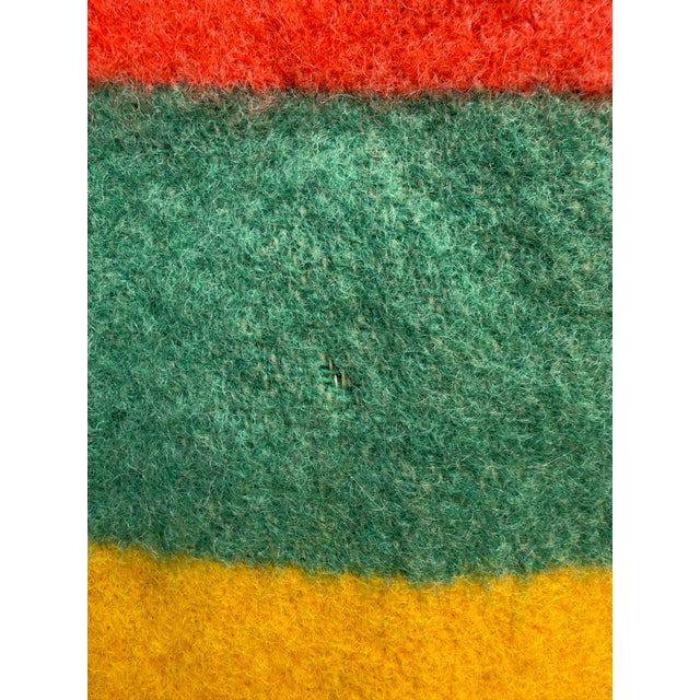 1940s 1940s Orrlaskan Pure Wool Striped Blanket by Orr Felt & Blanket Co. For Sale - Image 5 of 10
