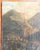 We are selling this interesting early landscape painting. This painting features a German Alpine Landscape with buildings...