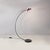 Italian Space Age Metal, Acrylic Glass and Marble Black Violet Arc Floor Lamp, 1980s For Sale - Image 6 of 18