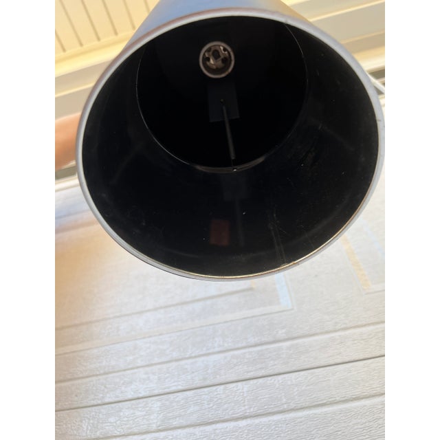 1960’s Minimalist Black Prescolite Pendant Light For Sale - Image 11 of 12